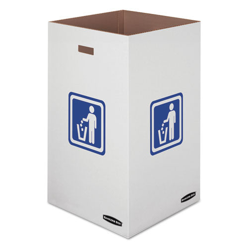 Bankers Box® wholesale. Waste And Recycling Bin, 50 Gal, White, 10-carton. HSD Wholesale: Janitorial Supplies, Breakroom Supplies, Office Supplies.