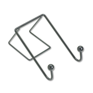 Fellowes® wholesale. Partition Additions Wire Double-garment Hook, 4 X 6, Black. HSD Wholesale: Janitorial Supplies, Breakroom Supplies, Office Supplies.