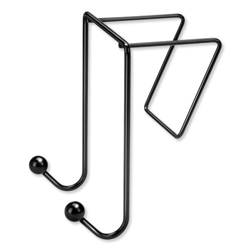Fellowes® wholesale. Partition Additions Wire Double-garment Hook, 4 X 6, Black. HSD Wholesale: Janitorial Supplies, Breakroom Supplies, Office Supplies.