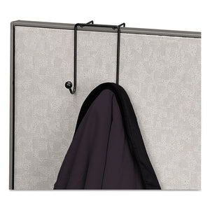 Fellowes® wholesale. Partition Additions Wire Double-garment Hook, 4 X 6, Black. HSD Wholesale: Janitorial Supplies, Breakroom Supplies, Office Supplies.