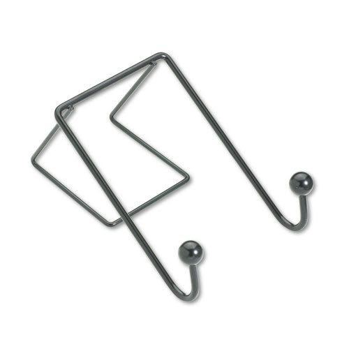 Fellowes® wholesale. Partition Additions Wire Double-garment Hook, 4 X 6, Black. HSD Wholesale: Janitorial Supplies, Breakroom Supplies, Office Supplies.