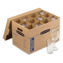 Bankers Box® wholesale. Smoothmove Kitchen Moving Kit, Medium, Half Slotted Container (hsc), 18.5" X 12.25" X 12", Brown Kraft-blue. HSD Wholesale: Janitorial Supplies, Breakroom Supplies, Office Supplies.