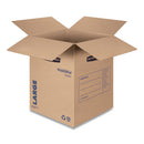 Bankers Box® wholesale. Smoothmove Basic Moving Boxes, Large, Regular Slotted Container (rsc), 18" X 18" X 24", Brown Kraft-blue, 15-carton. HSD Wholesale: Janitorial Supplies, Breakroom Supplies, Office Supplies.