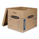 Bankers Box® wholesale. Smoothmove Classic Moving And Storage Boxes, Large, Half Slotted Container (hsc), 21" X 17" X 17", Brown Kraft-blue, 5-carton. HSD Wholesale: Janitorial Supplies, Breakroom Supplies, Office Supplies.