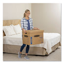 Bankers Box® wholesale. Smoothmove Classic Moving And Storage Boxes, Large, Half Slotted Container (hsc), 21" X 17" X 17", Brown Kraft-blue, 5-carton. HSD Wholesale: Janitorial Supplies, Breakroom Supplies, Office Supplies.
