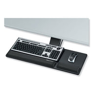 Fellowes® wholesale. Designer Suites Compact Keyboard Tray, 19w X 9.5d, Black. HSD Wholesale: Janitorial Supplies, Breakroom Supplies, Office Supplies.