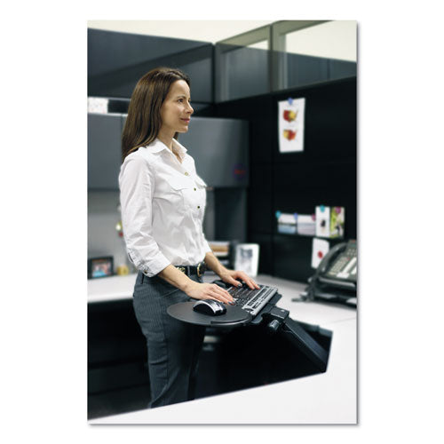 Fellowes® wholesale. Professional Sit-stand Adjustable Keyboard Platform, 19w X 10.63d, Black. HSD Wholesale: Janitorial Supplies, Breakroom Supplies, Office Supplies.