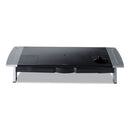 Fellowes® wholesale. Office Suites Premium Monitor Riser, 27" X 14" X 4" To 6.5", Black-silver. HSD Wholesale: Janitorial Supplies, Breakroom Supplies, Office Supplies.