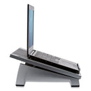 Fellowes® wholesale. Office Suites Laptop Riser, 15.13" X 11.38" X 4.5" To 6.5", Black-silver, Supports 10 Lbs. HSD Wholesale: Janitorial Supplies, Breakroom Supplies, Office Supplies.