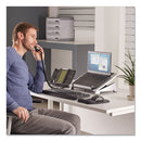 Fellowes® wholesale. Office Suites Laptop Riser, 15.13" X 11.38" X 4.5" To 6.5", Black-silver, Supports 10 Lbs. HSD Wholesale: Janitorial Supplies, Breakroom Supplies, Office Supplies.