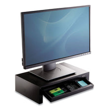 Load image into Gallery viewer, Fellowes® wholesale. Designer Suites Monitor Riser, For 21&quot; Monitors, 16&quot; X 9.38&quot; X 4.38&quot; To 6&quot;, Black Pearl, Supports 40 Lbs. HSD Wholesale: Janitorial Supplies, Breakroom Supplies, Office Supplies.