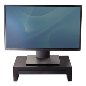 Fellowes® wholesale. Designer Suites Monitor Riser, For 21" Monitors, 16" X 9.38" X 4.38" To 6", Black Pearl, Supports 40 Lbs. HSD Wholesale: Janitorial Supplies, Breakroom Supplies, Office Supplies.