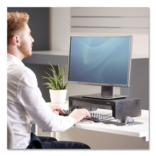 Load image into Gallery viewer, Fellowes® wholesale. Designer Suites Monitor Riser, For 21&quot; Monitors, 16&quot; X 9.38&quot; X 4.38&quot; To 6&quot;, Black Pearl, Supports 40 Lbs. HSD Wholesale: Janitorial Supplies, Breakroom Supplies, Office Supplies.