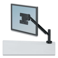 Load image into Gallery viewer, Fellowes® wholesale. Designer Suites Flat Panel Monitor Arm, 180 Degree Rotation, 45 Degree Tilt, 360 Degree Pan, Black, Supports 20 Lb. HSD Wholesale: Janitorial Supplies, Breakroom Supplies, Office Supplies.