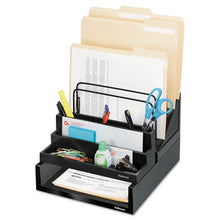 Load image into Gallery viewer, Fellowes® wholesale. Designer Suites Desktop Organizer, 11 1-8 X 5 X 3 7-8, Black Pearl. HSD Wholesale: Janitorial Supplies, Breakroom Supplies, Office Supplies.