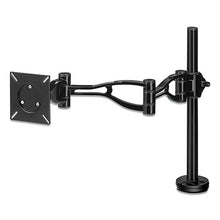 Load image into Gallery viewer, Fellowes® wholesale. Professional Series Depth Adjustable Monitor Arm, 360 Degree Rotation, 37 Degree Tilt, 360 Degree Pan, Black, Supports 24 Lb. HSD Wholesale: Janitorial Supplies, Breakroom Supplies, Office Supplies.