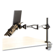 Load image into Gallery viewer, Fellowes® wholesale. Professional Series Depth Adjustable Monitor Arm, 360 Degree Rotation, 37 Degree Tilt, 360 Degree Pan, Black, Supports 24 Lb. HSD Wholesale: Janitorial Supplies, Breakroom Supplies, Office Supplies.