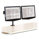 Fellowes® wholesale. Professional Series Depth Adjustable Dual Monitor Arm, 360 Deg Rotation, 37 Deg Tilt, 360 Deg Pan, Black, Supports 24 Lb. HSD Wholesale: Janitorial Supplies, Breakroom Supplies, Office Supplies.