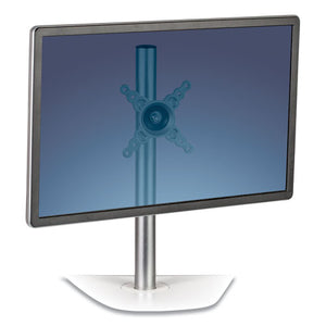 Fellowes® wholesale. Lotus Single Monitor Arm Kit, For 26" Monitors, 180 Degree Rotation, 180 Degree Pan, Silver, Supports 17 Lb. HSD Wholesale: Janitorial Supplies, Breakroom Supplies, Office Supplies.