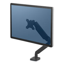 Load image into Gallery viewer, Fellowes® wholesale. Platinum Series Single Monitor Arm, For 30&quot; Monitors, 360 Deg Rotation, 180 Deg Tilt, 360 Deg Pan, Black, Supports 20 Lb. HSD Wholesale: Janitorial Supplies, Breakroom Supplies, Office Supplies.