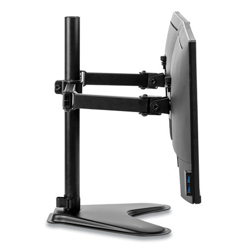 Fellowes® wholesale. Professional Series Freestanding Dual Horizontal Monitor Arm, For 30" Monitors, 35.75" X 11" X 18.25", Black, Supports 17 Lb. HSD Wholesale: Janitorial Supplies, Breakroom Supplies, Office Supplies.
