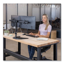 Load image into Gallery viewer, Fellowes® wholesale. Professional Series Freestanding Dual Horizontal Monitor Arm, For 30&quot; Monitors, 35.75&quot; X 11&quot; X 18.25&quot;, Black, Supports 17 Lb. HSD Wholesale: Janitorial Supplies, Breakroom Supplies, Office Supplies.