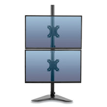 Load image into Gallery viewer, Fellowes® wholesale. Professional Series Freestanding Dual Stacking Monitor Arm, For 32&quot; Monitors, 15.3&quot; X 35.5&quot; X 11&quot;, Black, Supports 17 Lb. HSD Wholesale: Janitorial Supplies, Breakroom Supplies, Office Supplies.