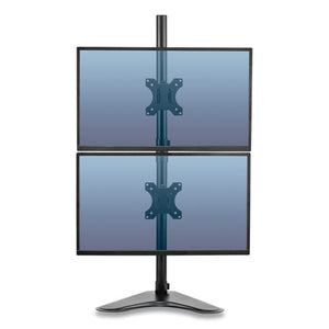 Fellowes® wholesale. Professional Series Freestanding Dual Stacking Monitor Arm, For 32" Monitors, 15.3" X 35.5" X 11", Black, Supports 17 Lb. HSD Wholesale: Janitorial Supplies, Breakroom Supplies, Office Supplies.