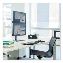 Load image into Gallery viewer, Fellowes® wholesale. Professional Series Freestanding Dual Stacking Monitor Arm, For 32&quot; Monitors, 15.3&quot; X 35.5&quot; X 11&quot;, Black, Supports 17 Lb. HSD Wholesale: Janitorial Supplies, Breakroom Supplies, Office Supplies.