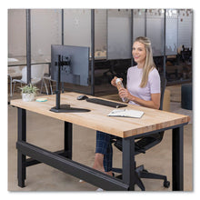 Load image into Gallery viewer, Fellowes® wholesale. Professional Series Single Freestanding Monitor Arm, For 32&quot; Monitors, 11&quot; X 15.4&quot; X 18.3&quot;, Black, Supports 17 Lb. HSD Wholesale: Janitorial Supplies, Breakroom Supplies, Office Supplies.