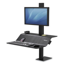 Load image into Gallery viewer, Fellowes® wholesale. Lotus Ve Sit-stand Workstation, 29&quot; X 28.5&quot; X 27.5&quot; To 42.5&quot;, Black. HSD Wholesale: Janitorial Supplies, Breakroom Supplies, Office Supplies.