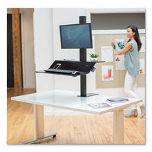 Load image into Gallery viewer, Fellowes® wholesale. Lotus Ve Sit-stand Workstation, 29&quot; X 28.5&quot; X 27.5&quot; To 42.5&quot;, Black. HSD Wholesale: Janitorial Supplies, Breakroom Supplies, Office Supplies.