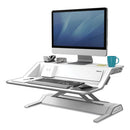 Fellowes® wholesale. Lotus Dx Sit-stand Workstation, 32.75" X 24.25" X 5.5" To 22.5", White. HSD Wholesale: Janitorial Supplies, Breakroom Supplies, Office Supplies.