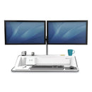 Fellowes® wholesale. Lotus Dx Sit-stand Workstation, 32.75" X 24.25" X 5.5" To 22.5", White. HSD Wholesale: Janitorial Supplies, Breakroom Supplies, Office Supplies.