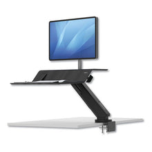 Load image into Gallery viewer, Fellowes® wholesale. Lotus Rt Sit-stand Workstation, 48&quot; X 30&quot; X 42.2&quot; To 49.2&quot;, Black. HSD Wholesale: Janitorial Supplies, Breakroom Supplies, Office Supplies.