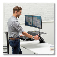 Load image into Gallery viewer, Fellowes® wholesale. Lotus Rt Sit-stand Workstation, 48&quot; X 30&quot; X 42.2&quot; To 49.2&quot;, Black. HSD Wholesale: Janitorial Supplies, Breakroom Supplies, Office Supplies.