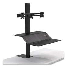 Load image into Gallery viewer, Fellowes® wholesale. Lotus Ve Sit-stand Workstation - Dual, 29&quot; X 28.5&quot; X 42.5&quot;, Black. HSD Wholesale: Janitorial Supplies, Breakroom Supplies, Office Supplies.