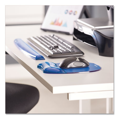 Fellowes® wholesale. Gel Crystals Mouse Pad With Wrist Rest, 7.87" X 9.18", Blue. HSD Wholesale: Janitorial Supplies, Breakroom Supplies, Office Supplies.