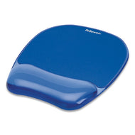 Fellowes® wholesale. Gel Crystals Mouse Pad With Wrist Rest, 7.87