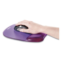 Load image into Gallery viewer, Fellowes® wholesale. Gel Crystals Mouse Pad With Wrist Rest, 7.87&quot; X 9.18&quot;, Purple. HSD Wholesale: Janitorial Supplies, Breakroom Supplies, Office Supplies.