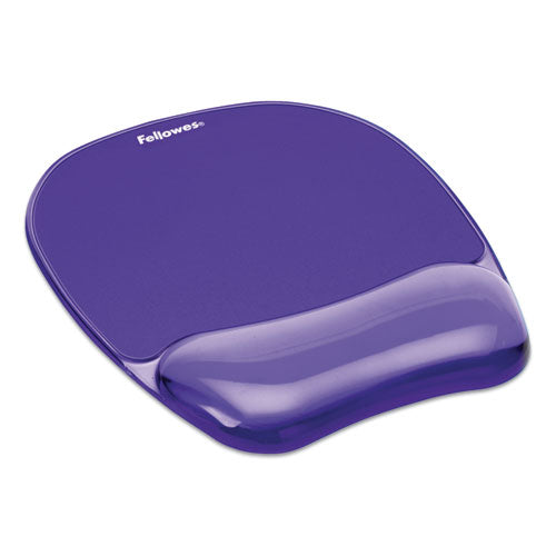 Fellowes® wholesale. Gel Crystals Mouse Pad With Wrist Rest, 7.87" X 9.18", Purple. HSD Wholesale: Janitorial Supplies, Breakroom Supplies, Office Supplies.