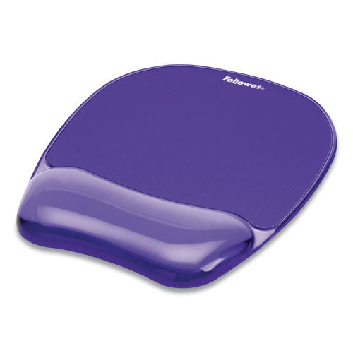 Fellowes® wholesale. Gel Crystals Mouse Pad With Wrist Rest, 7.87" X 9.18", Purple. HSD Wholesale: Janitorial Supplies, Breakroom Supplies, Office Supplies.