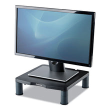 Load image into Gallery viewer, Fellowes® wholesale. Standard Monitor Riser, 13.38&quot; X 13.63&quot; X 2&quot; To 4&quot;, Graphite, Supports 60 Lbs. HSD Wholesale: Janitorial Supplies, Breakroom Supplies, Office Supplies.