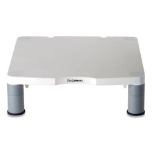 Load image into Gallery viewer, Fellowes® wholesale. Standard Monitor Riser, For 21&quot; Monitors, 13.38&quot; X 13.63&quot; X 2&quot; To 4&quot;, Platinum-graphite, Supports 60 Lbs. HSD Wholesale: Janitorial Supplies, Breakroom Supplies, Office Supplies.