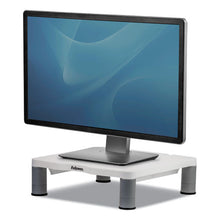 Load image into Gallery viewer, Fellowes® wholesale. Standard Monitor Riser, For 21&quot; Monitors, 13.38&quot; X 13.63&quot; X 2&quot; To 4&quot;, Platinum-graphite, Supports 60 Lbs. HSD Wholesale: Janitorial Supplies, Breakroom Supplies, Office Supplies.