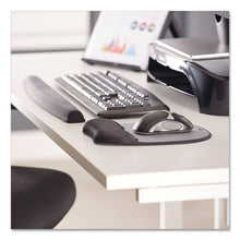 Load image into Gallery viewer, Fellowes® wholesale. Memory Foam Mouse Pad Wrist Rest, 7 15-16 X 9 1-4, Black-silver. HSD Wholesale: Janitorial Supplies, Breakroom Supplies, Office Supplies.