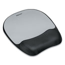 Fellowes® wholesale. Memory Foam Mouse Pad Wrist Rest, 7 15-16 X 9 1-4, Black-silver. HSD Wholesale: Janitorial Supplies, Breakroom Supplies, Office Supplies.