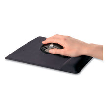 Load image into Gallery viewer, Fellowes® wholesale. Ergonomic Memory Foam Wrist Support W-attached Mouse Pad, Black. HSD Wholesale: Janitorial Supplies, Breakroom Supplies, Office Supplies.