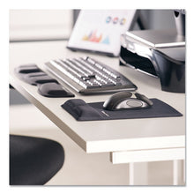 Load image into Gallery viewer, Fellowes® wholesale. Gel Keyboard Palm Support, Black. HSD Wholesale: Janitorial Supplies, Breakroom Supplies, Office Supplies.