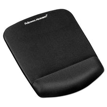 Load image into Gallery viewer, Fellowes® wholesale. Plushtouch Mouse Pad With Wrist Rest, Foam, Black, 7.25 X 9.38. HSD Wholesale: Janitorial Supplies, Breakroom Supplies, Office Supplies.